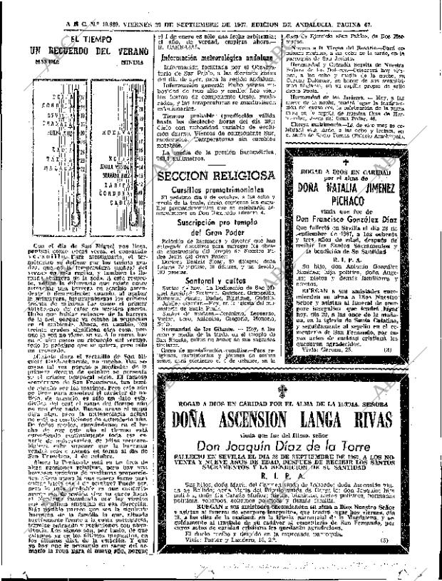 ABC SEVILLA 29-09-1967 página 67