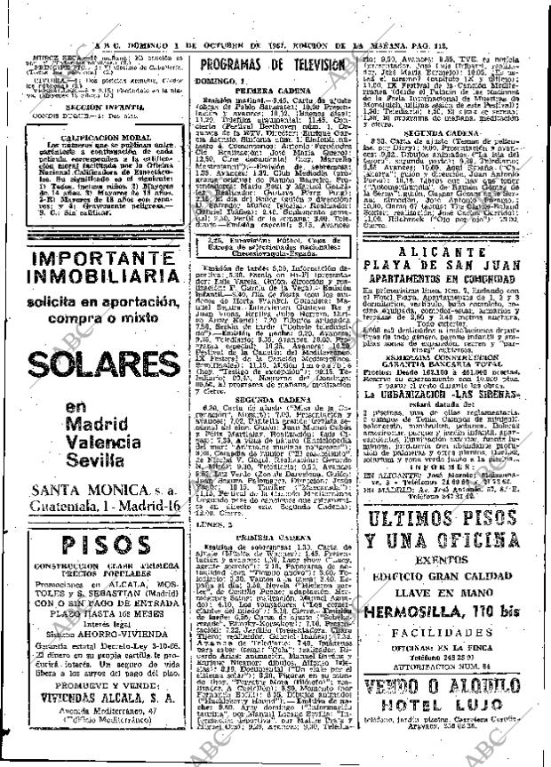 ABC MADRID 01-10-1967 página 118
