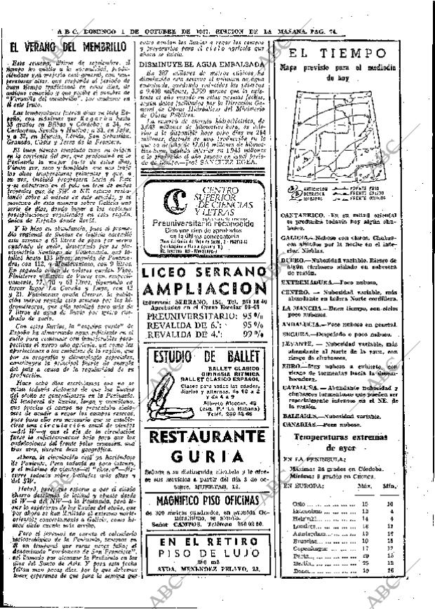 ABC MADRID 01-10-1967 página 74