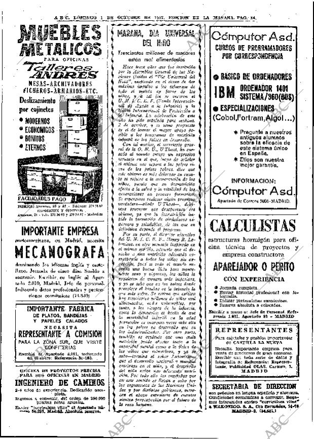 ABC MADRID 01-10-1967 página 84