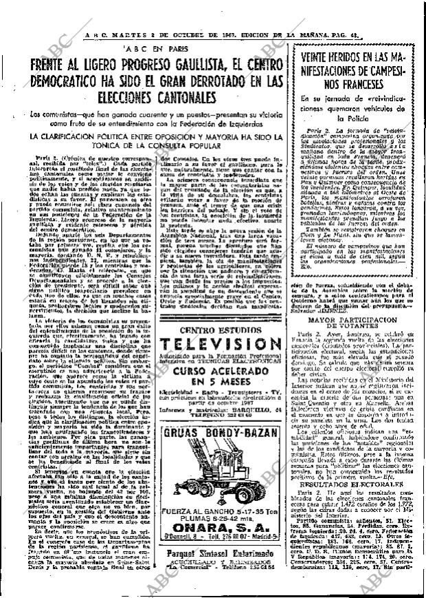 ABC MADRID 03-10-1967 página 43