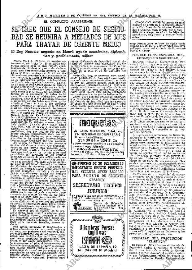 ABC MADRID 03-10-1967 página 45