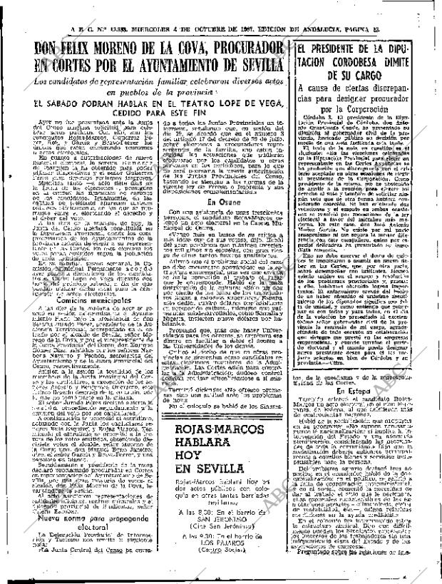 ABC SEVILLA 04-10-1967 página 23