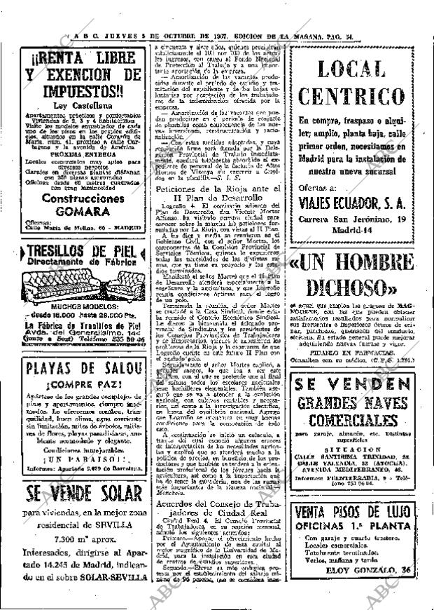 ABC MADRID 05-10-1967 página 54