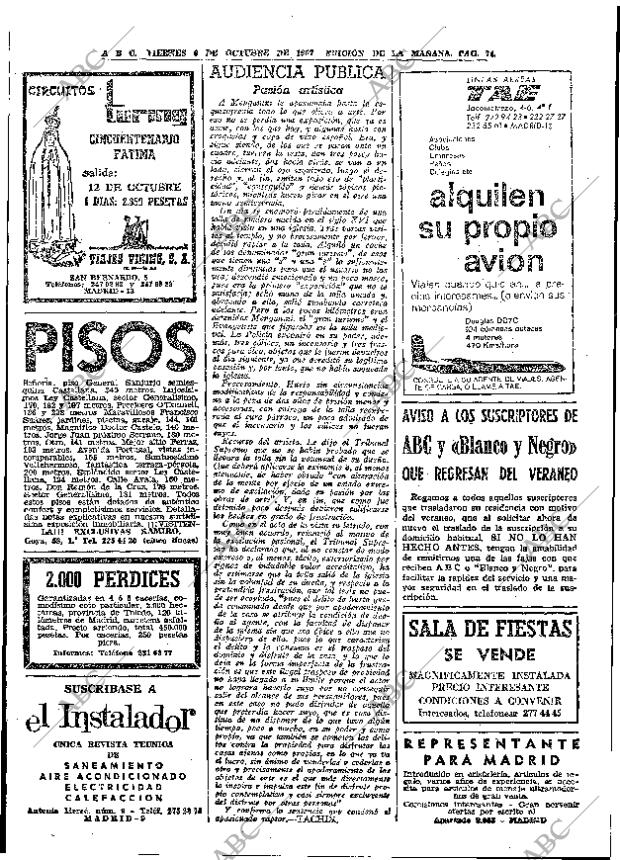 ABC MADRID 06-10-1967 página 74