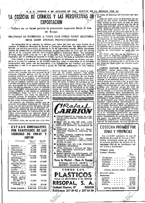 ABC MADRID 06-10-1967 página 85
