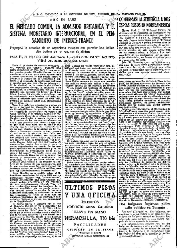 ABC MADRID 08-10-1967 página 67