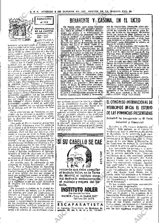 ABC MADRID 08-10-1967 página 85