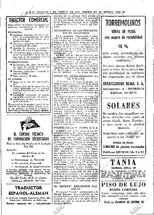 ABC MADRID 08-10-1967 página 88