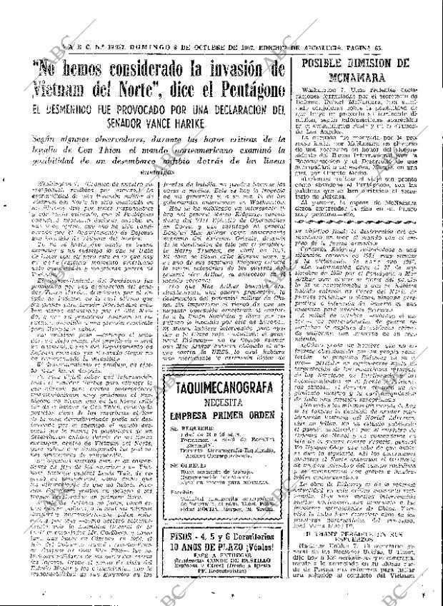ABC SEVILLA 08-10-1967 página 65