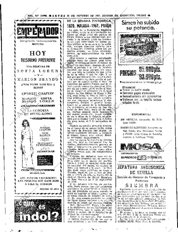 ABC SEVILLA 10-10-1967 página 38