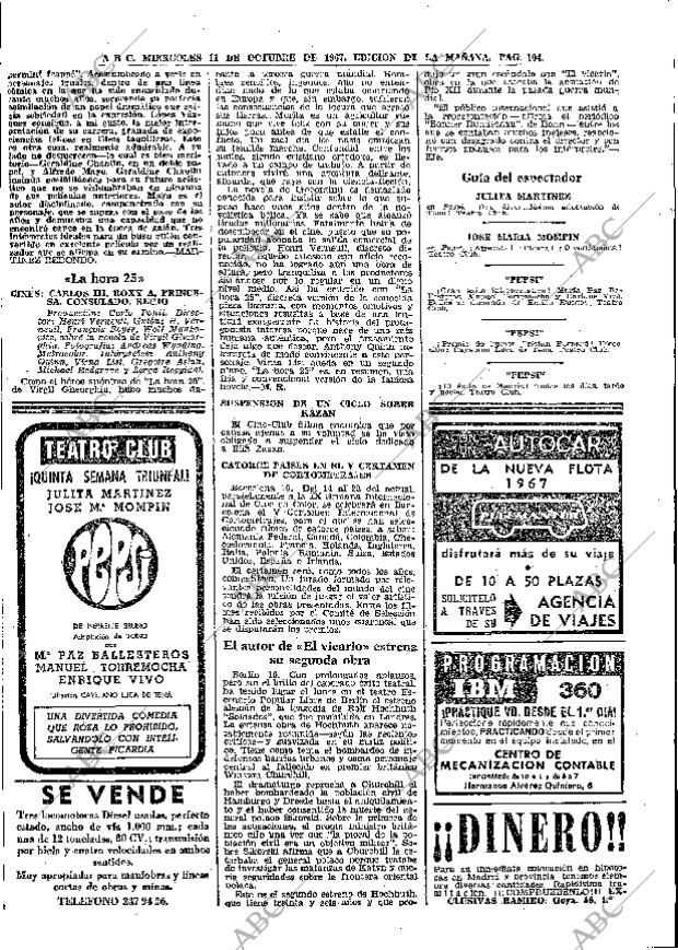 ABC MADRID 11-10-1967 página 104