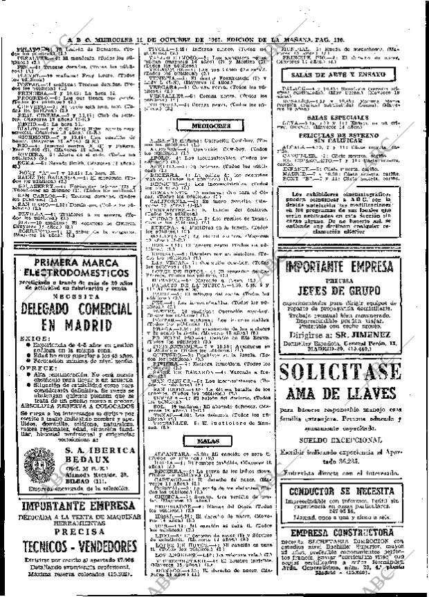 ABC MADRID 11-10-1967 página 110