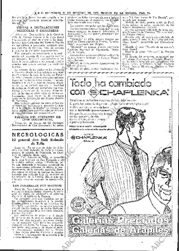 ABC MADRID 11-10-1967 página 71