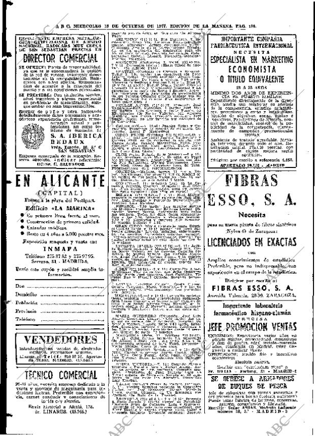 ABC MADRID 18-10-1967 página 106