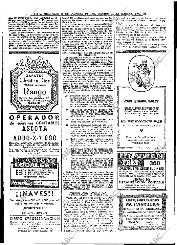 ABC MADRID 18-10-1967 página 62