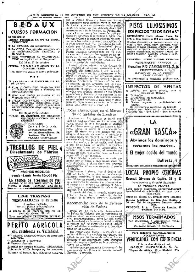 ABC MADRID 18-10-1967 página 90