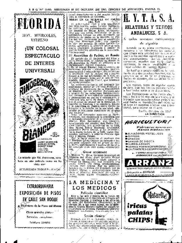 ABC SEVILLA 18-10-1967 página 52