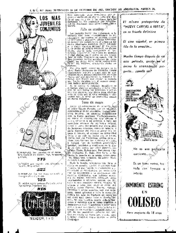 ABC SEVILLA 18-10-1967 página 54