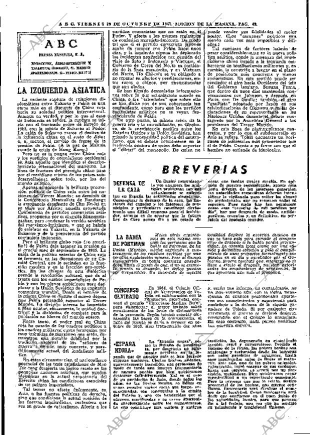 ABC MADRID 20-10-1967 página 48