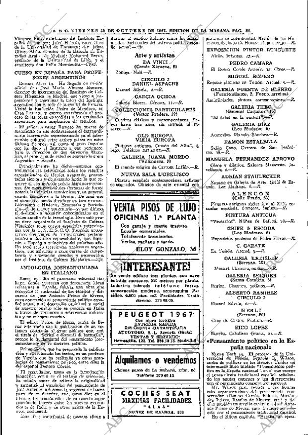 ABC MADRID 20-10-1967 página 82