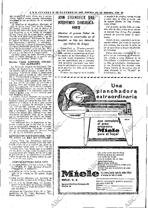 ABC MADRID 20-10-1967 página 83