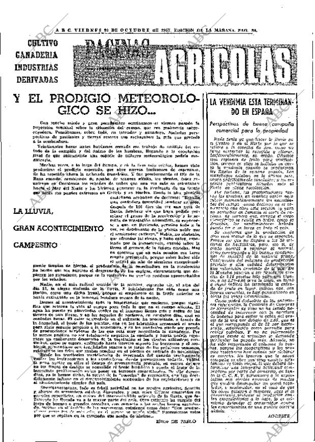 ABC MADRID 20-10-1967 página 84