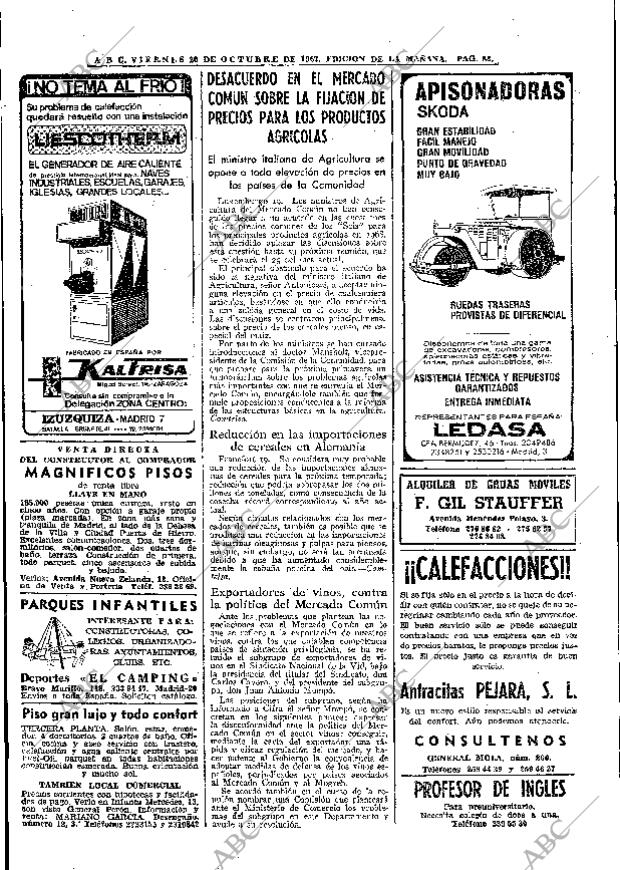 ABC MADRID 20-10-1967 página 88