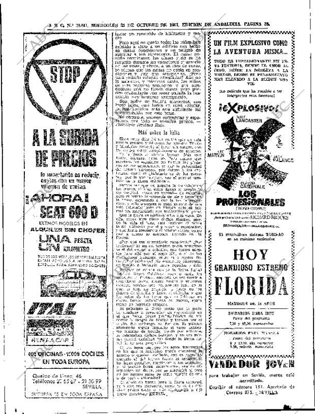 ABC SEVILLA 25-10-1967 página 58