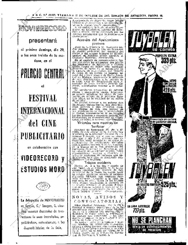 ABC SEVILLA 27-10-1967 página 88