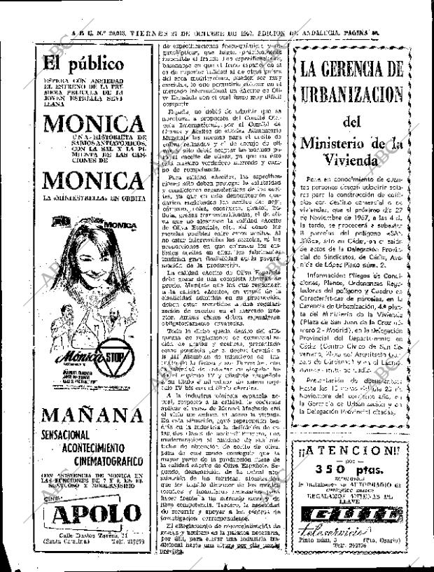 ABC SEVILLA 27-10-1967 página 90