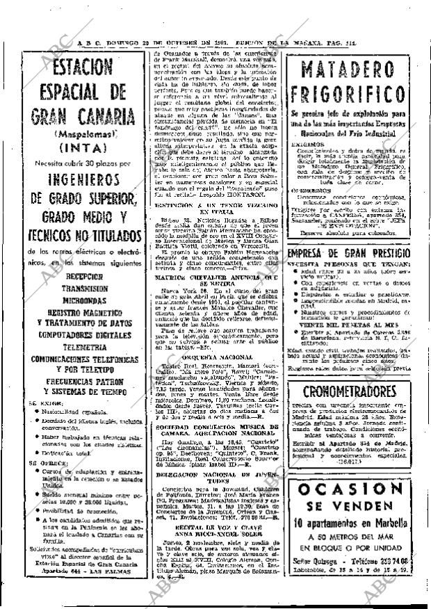 ABC MADRID 29-10-1967 página 114