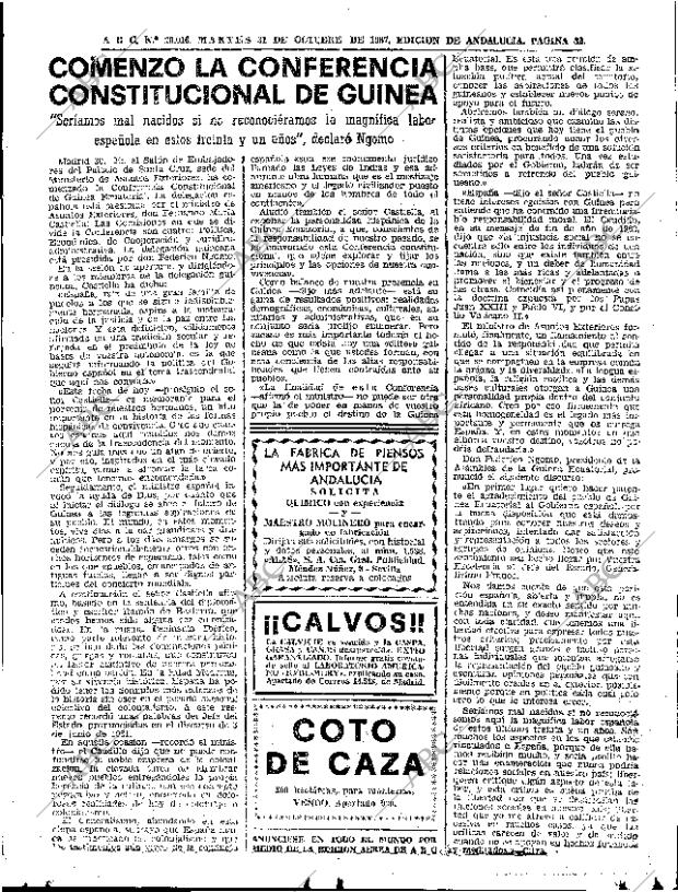 ABC SEVILLA 31-10-1967 página 33