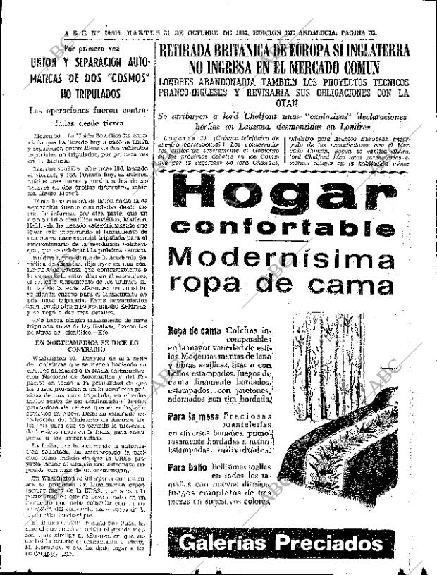 ABC SEVILLA 31-10-1967 página 35