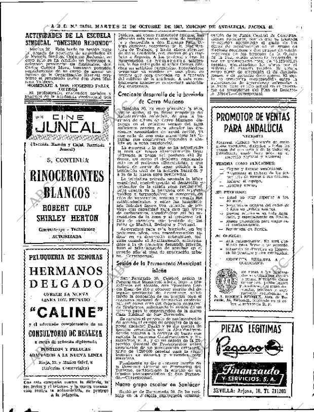 ABC SEVILLA 31-10-1967 página 48