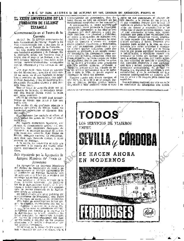 ABC SEVILLA 31-10-1967 página 49