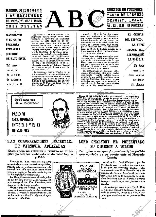 ABC MADRID 01-11-1967 página 23