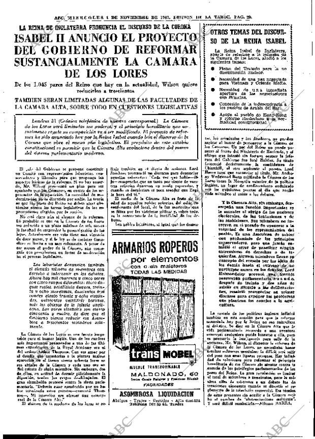 ABC MADRID 01-11-1967 página 29