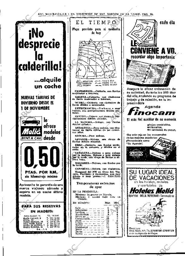 ABC MADRID 01-11-1967 página 38