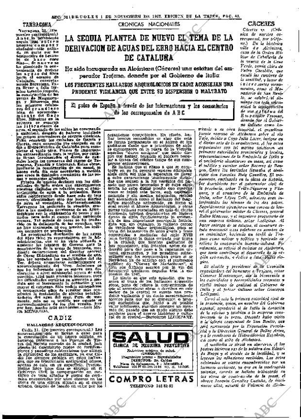 ABC MADRID 01-11-1967 página 45