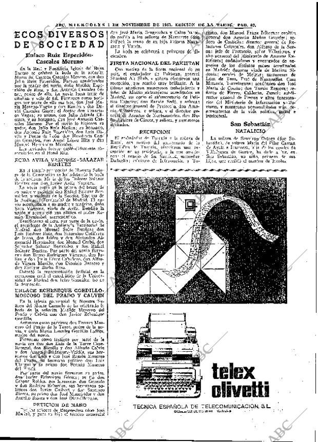ABC MADRID 01-11-1967 página 49
