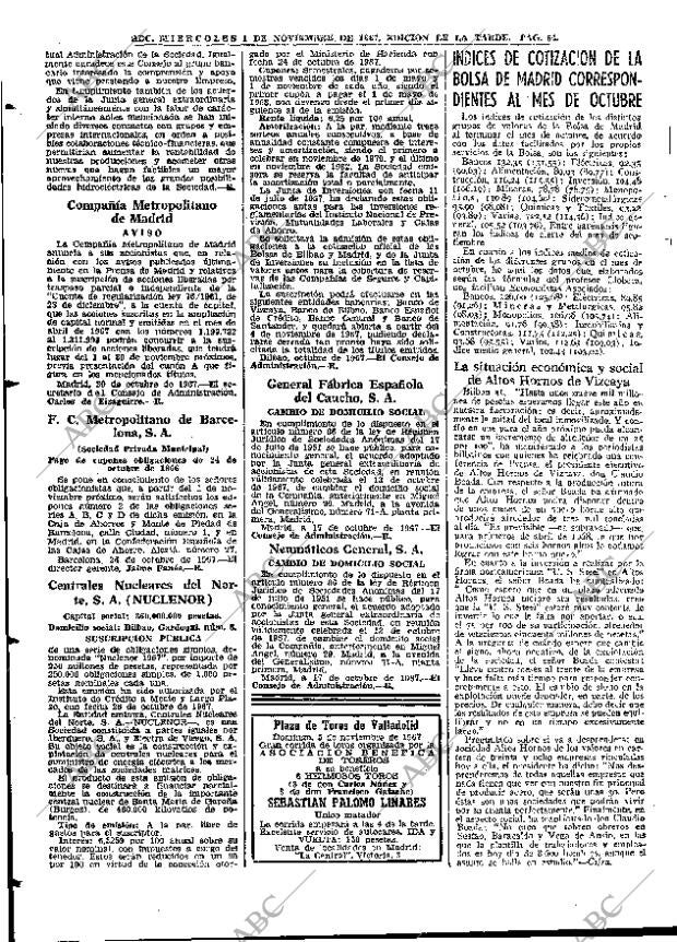 ABC MADRID 01-11-1967 página 64