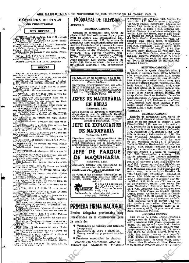 ABC MADRID 01-11-1967 página 72