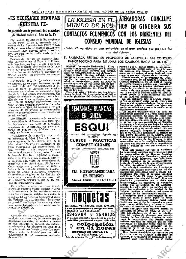 ABC MADRID 09-11-1967 página 69