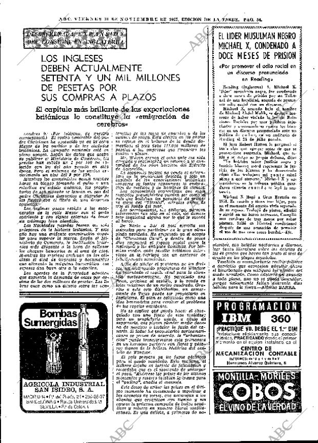 ABC MADRID 10-11-1967 página 54