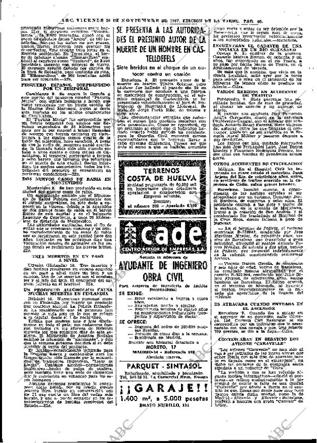 ABC MADRID 10-11-1967 página 60