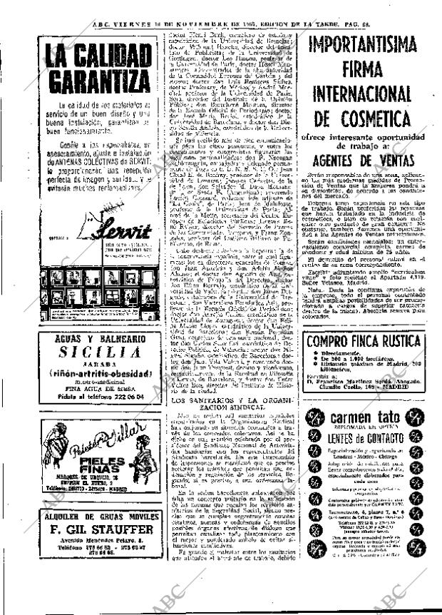 ABC MADRID 10-11-1967 página 68