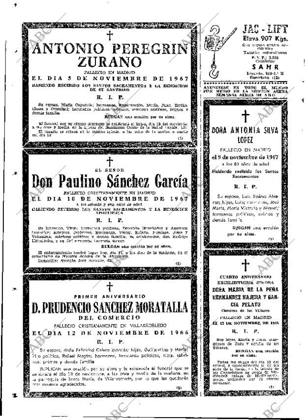 ABC MADRID 11-11-1967 página 122