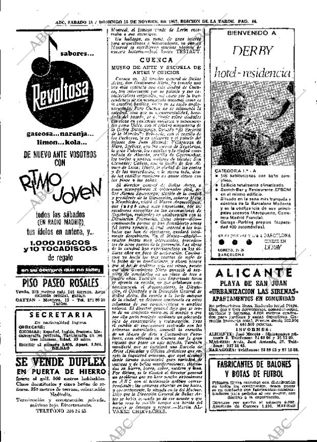 ABC MADRID 11-11-1967 página 86