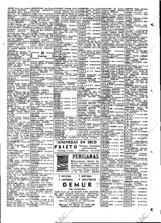 ABC MADRID 14-11-1967 página 101